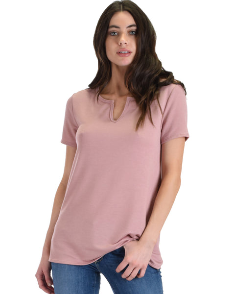 Lyss Loo Mauve Best Basic Tee