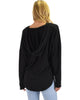 Lyss Loo Work It Out V-neck Hoodie Black Long Sleeve Top - Lyss Loo