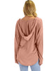 Lyss Loo Work It Out V-neck Hoodie Mauve Long Sleeve Top - Lyss Loo