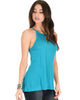 Sweet Loo Keyhole Teal Tank Top - Lyss Loo