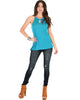 Sweet Loo Keyhole Teal Tank Top - Lyss Loo