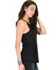 Sweet Loo Keyhole Black Tank Top - Lyss Loo