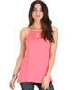 Sweet Loo Keyhole Coral Tank Top - Lyss Loo