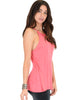 Sweet Loo Keyhole Coral Tank Top - Lyss Loo