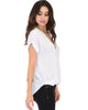 Wrap Star Hi-Low Ivory Blouse Top - Lyss Loo