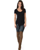 Truly Madly Deep-V Neck Black Tunic Top - Full Image