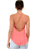 My Favorite Cross Back Straps Pink Tank Top - Back Image