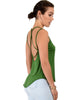 My Favorite Cross Back Straps Green Tank Top - Side Image