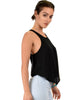 Totally Crossed Out Black Tank Top - Side Image