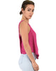 Totally Crossed Out Magenta Tank Top - Side Image