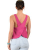 Totally Crossed Out Magenta Tank Top - Back Image