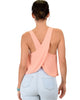 Totally Crossed Out Pink Tank Top - Back Image