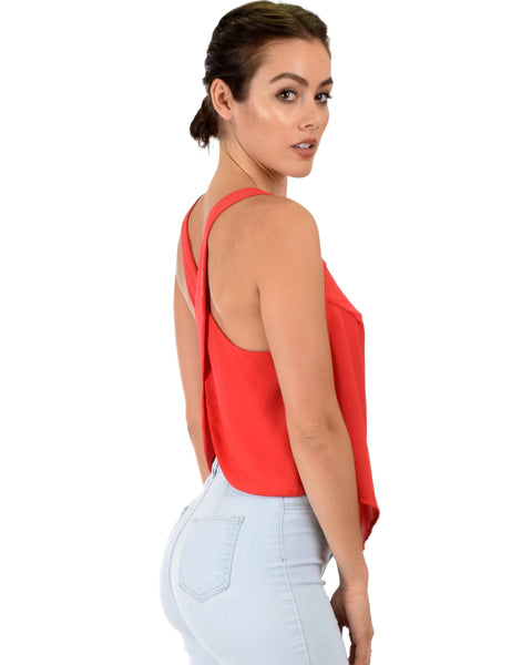 Totally Crossed Out Red Tank Top