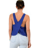 Totally Crossed Out Royal Tank Top - Back Image