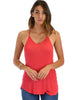 Breezy Beauty Y-Back Red Tank Top - Main Image