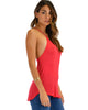 Breezy Beauty Y-Back Red Tank Top - Side Image