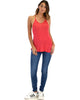 Breezy Beauty Y-Back Red Tank Top - Full Image