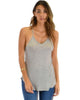 Breezy Beauty Y-Back Grey Tank Top - Main Image