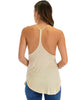 Breezy Beauty Y-Back Taupe Tank Top - Back Image