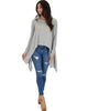 Shift and Swing Long Sleeve Grey Tunic Top - Full Image